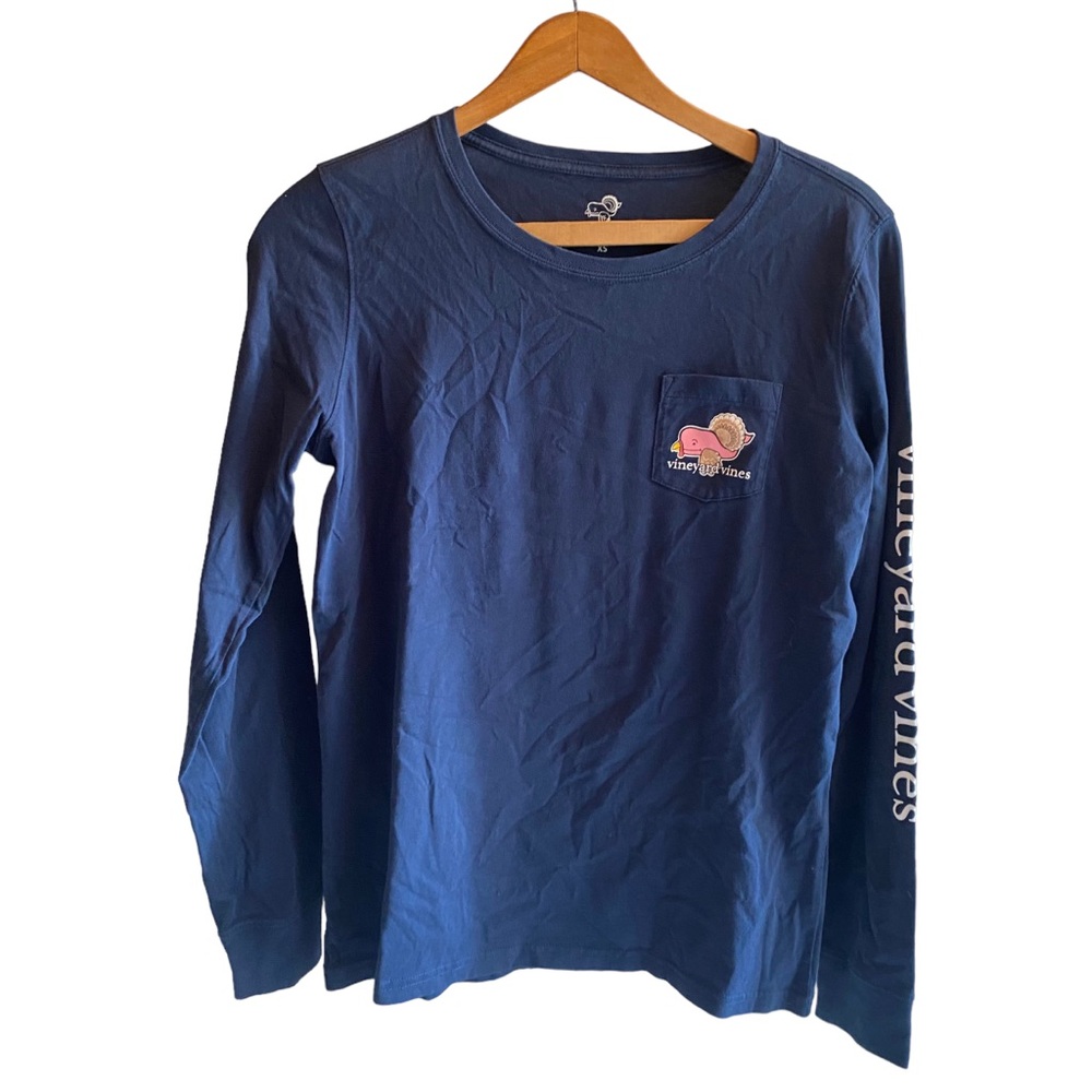 Vineyard Vines Turkey Whale Logo Graphic Tee EUC